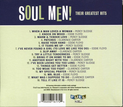 Eddie Floyd, Clarence Carter, Percy Sledge - Soul Men! Their Greatest Hits Music CD
