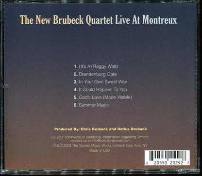 New Brubeck Quartet - Live At Montreux Music CD