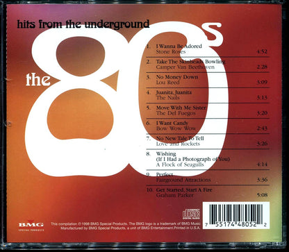 Lou Reed, Graham Parker, Stone Roses, Etc. - Hits From The Underground: The 80's Music CD
