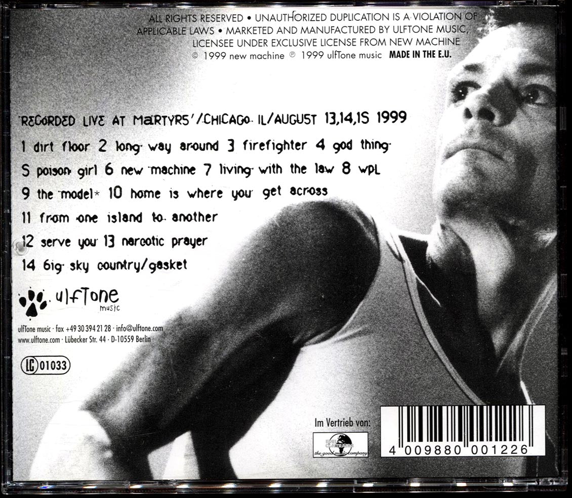 Chris Whitley - Chris Whitley At Martyrs' Music CD