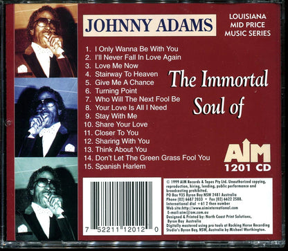 Johnny Adams - The Immortal Soul Of Johnny Adams Music CD