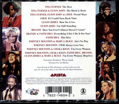 Whitney Houston, Cher, Tina Turner, Brandy, Elton John, Etc. - Divas Live 99 Music CD