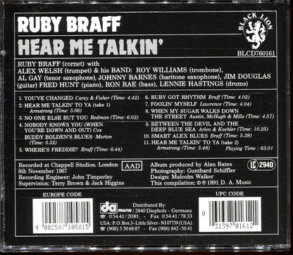 Ruby Braff - Hear Me Talkin' Music CD