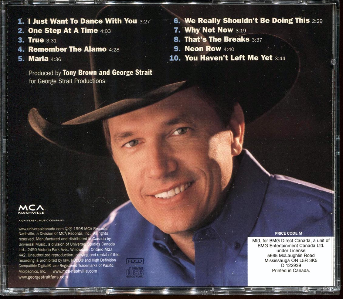 George Strait - One Step At A Time Music CD
