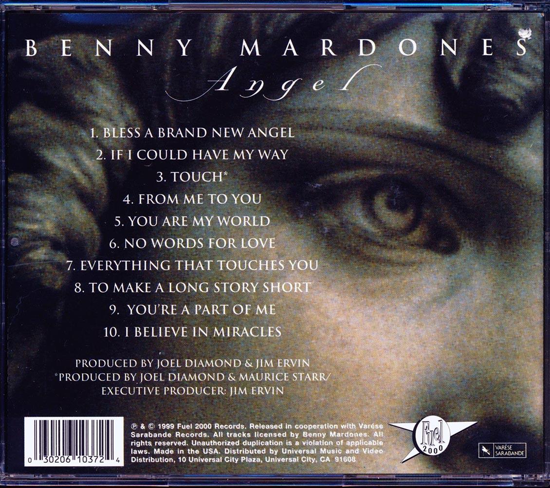 Benny Mardones - Angel (marked/ltd stock) Music CD