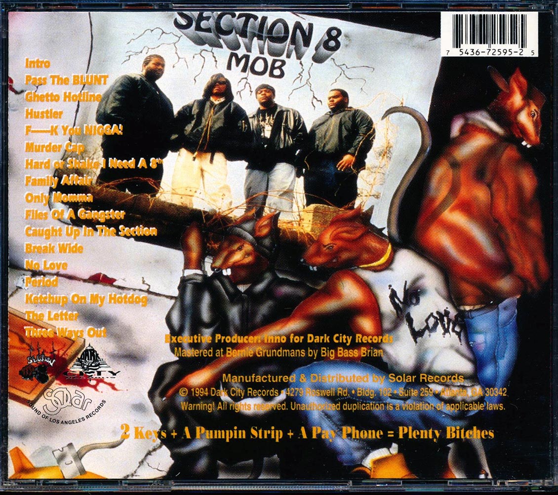 Section 8 Mob - Controlled Dangerous Substance Music CD