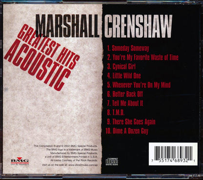 Marshall Crenshaw - Greatest Hits Acoustic Music CD