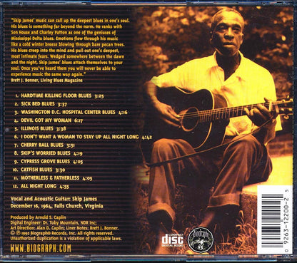 Skip James - Hardtime Killing Floor Blues Music CD