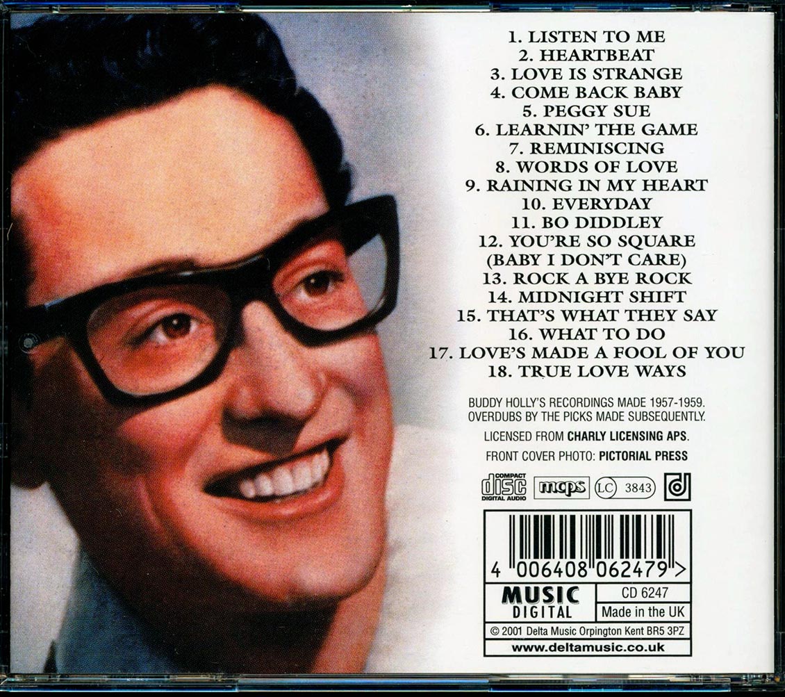 Buddy Holly & The Picks - Peggy Sue Music CD