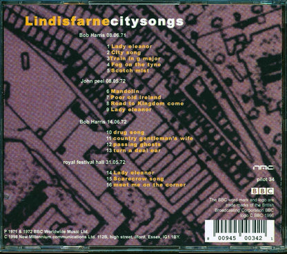 Lindisfarne - City Songs Music CD