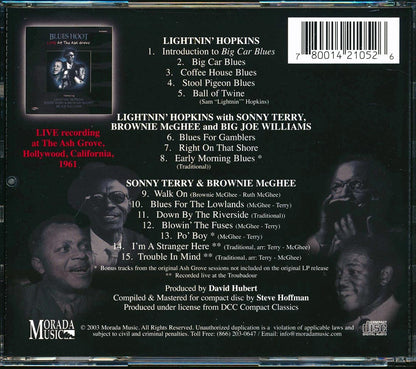 Lightnin' Hopkins, Sonny Terry & Brownie McGhee, Big Joe Williams - Blues Hoot: Live At The Ash Grove Music CD