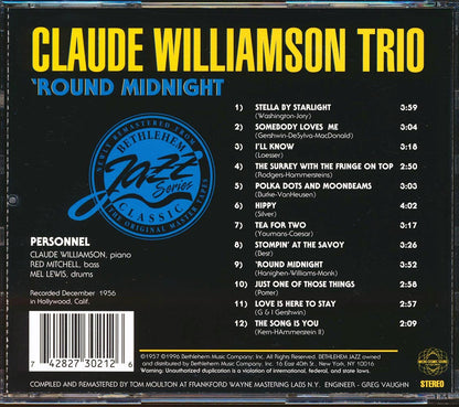 Claude Williamson Trio - Round Midnight Music CD