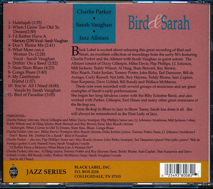 Charlie Parker, Sarah Vaughan, Jazz All Stars - Bird & Sarah (marked/ltd stock) Music CD