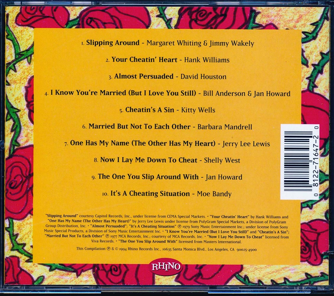 Hank Williams, Kitty Wells, Jerry Lee Lewis, Etc. - Country Shots: Two-Timing Tunes (marked/ltd stock) Music CD
