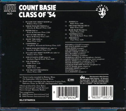 Count Basie - Class Of '54 Music CD