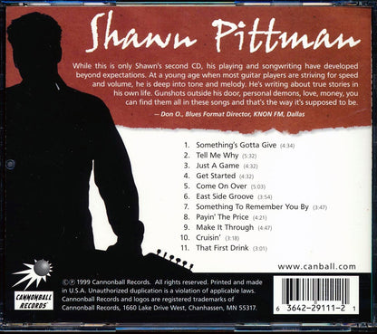 Shawn Pittman - Something's Gotta Give Music CD