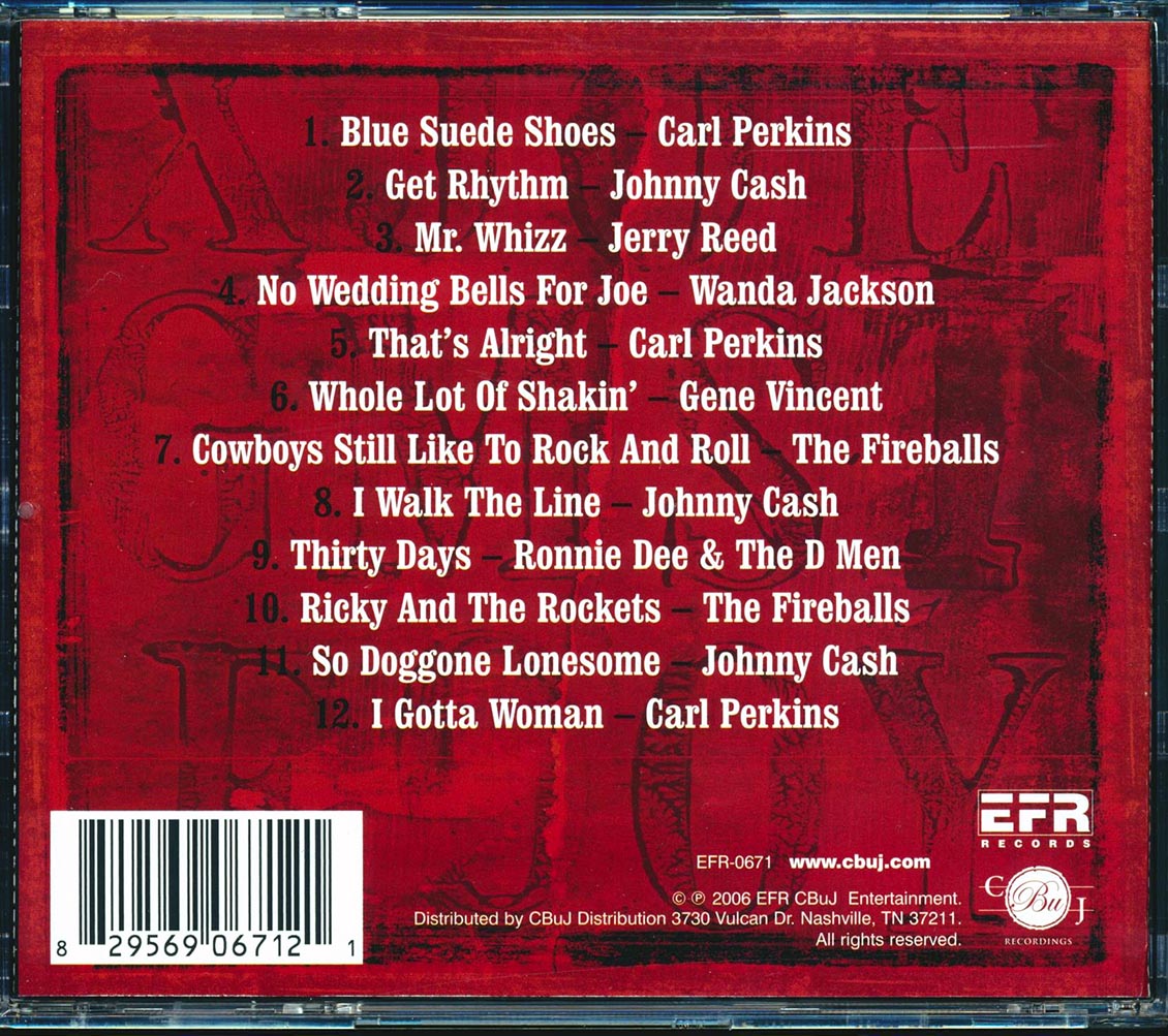 Carl Perkins, Johnny Cash, The Fireballs, Gene Vincent, Etc. - Great Rockabilly Hits Music CD