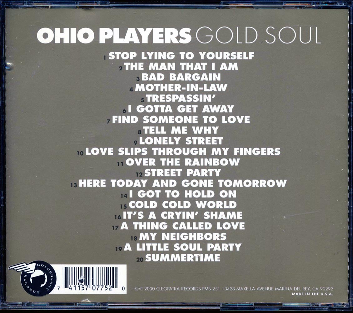 Ohio Players - Gold Soul (20 tracks) (gold CD) (marked/ltd stock) Music CD
