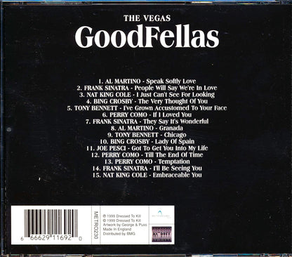 Frank Sinatra Bing Crosby Tony Bennett Perry Como Nat King Cole Etc The Vegas Goodfellas Music CD
