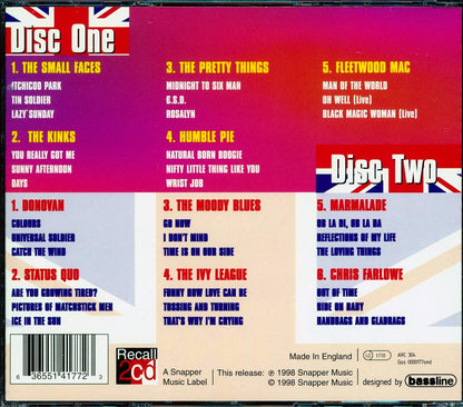 Humble Pie, The Small Faces, The Kinks, The Moody Blues, Etc. - Double Decker Triple Tracker: 2 CDs Of Far Groovy 60s Cheese (33 tracks) (2xCD) (remastered) Music CD