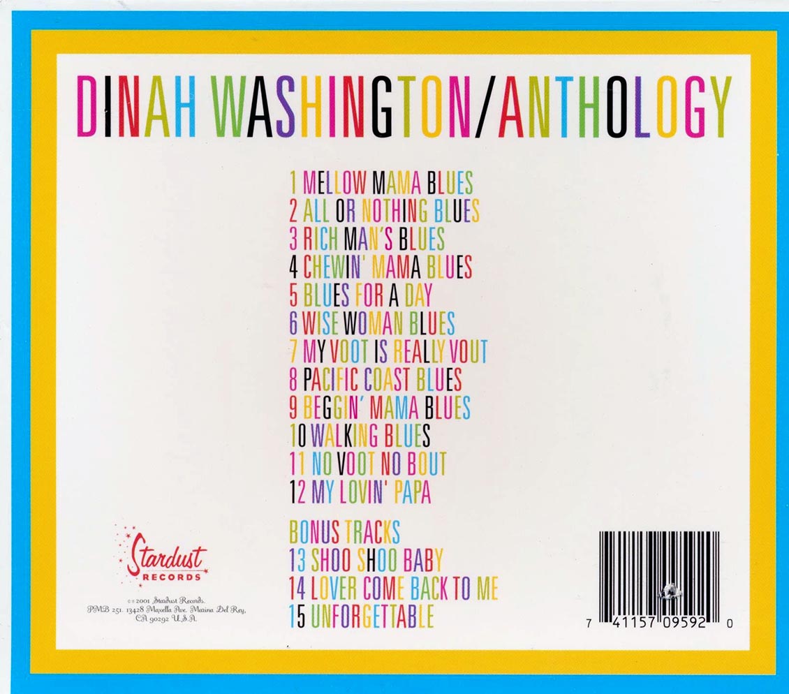 Dinah Washington - Anthology (marked/ltd stock) Music CD