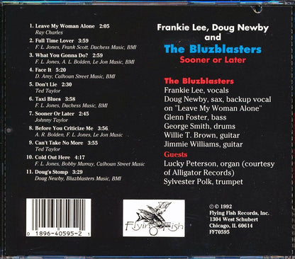 Doug Newby, Frankie Lee & The Bluz Blasters - Sooner Or Later (marked/ltd stock) Music CD