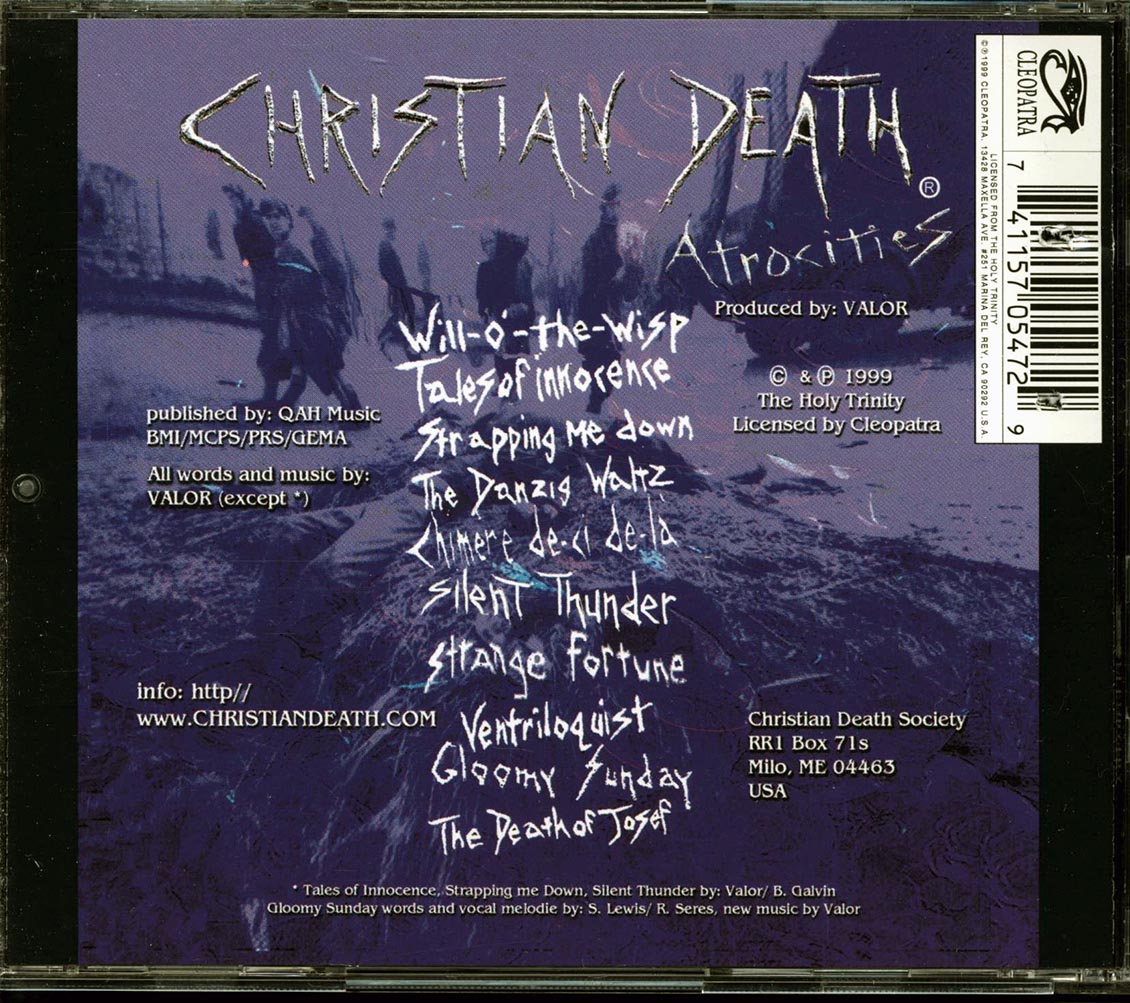 Christian Death - Atrocities (marked/ltd stock) Music CD