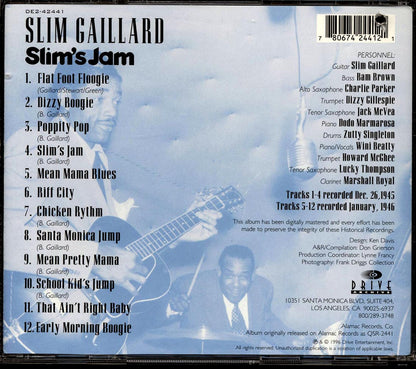 Slim Gaillard - Slim's Jam: Rare Recordings Never Before On CD (marked/ltd stock) Music CD