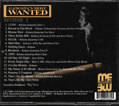 Too Short, Xzibit, Short Chop, Jayo Felony, Etc. - Gangsta's Most Wanted: Episode 1 Music CD