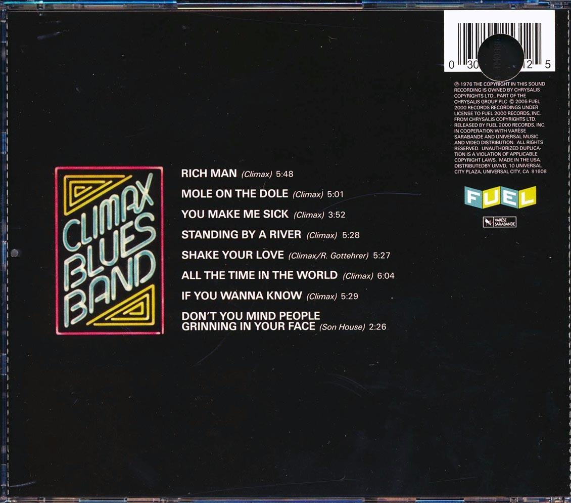 The Climax Blues Band - Rich Man (marked/ltd stock) Music CD