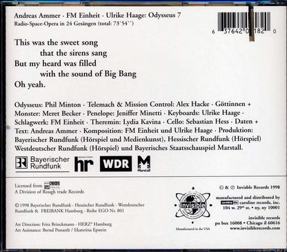 Ammer, Einheit, Haage - Odysseus 7 Original Soundtrack (marked/ltd stock) Music CD
