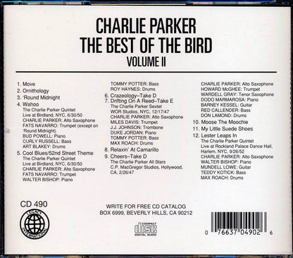 Charlie Parker - The Best Of The Bird Volume 2 Music CD