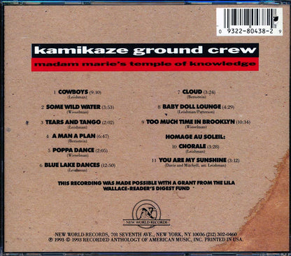 Kamikaze Ground Crew - Madam Marie's Temple Of Knowledge (marked/ltd stock) Music CD