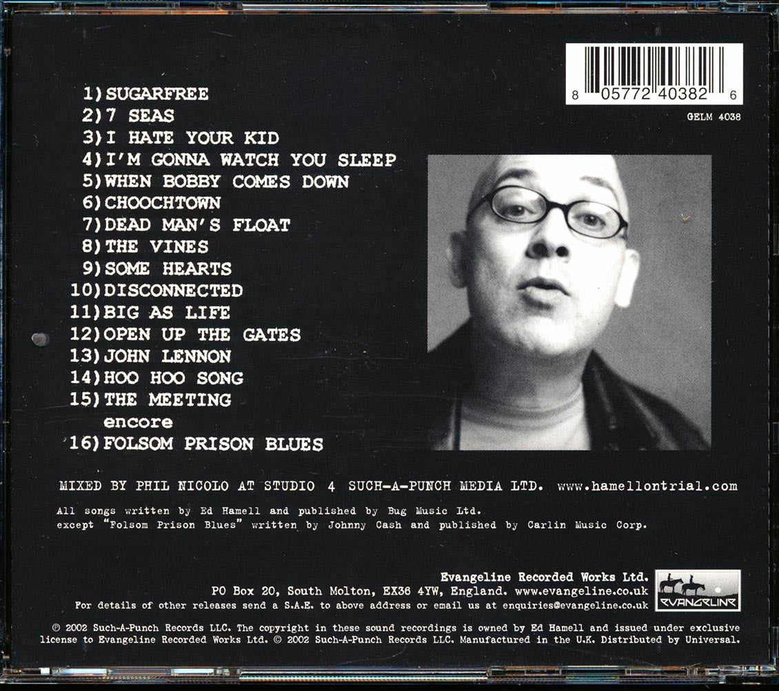 Hamell On Trial - Ed's Not Dead: Hamell Comes Alive! Live! Raw! Uncensored! Music CD