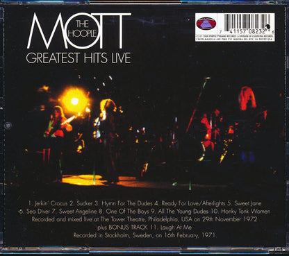 Mott The Hoople - Greatest Hits Live (marked/ltd stock) Music CD