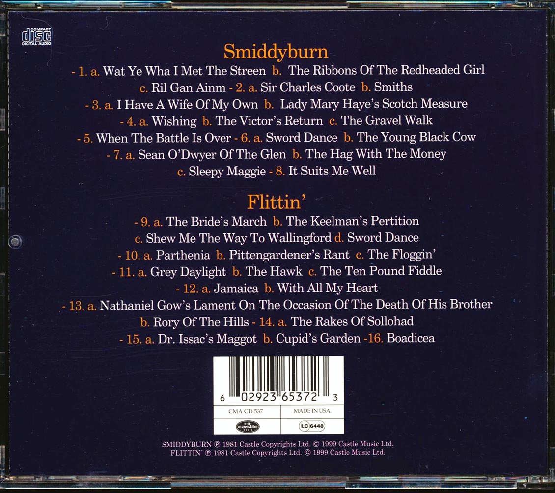 Dave Swarbrick - Smiddyburn + Flittin' (2 albums on 1 CD) Music CD