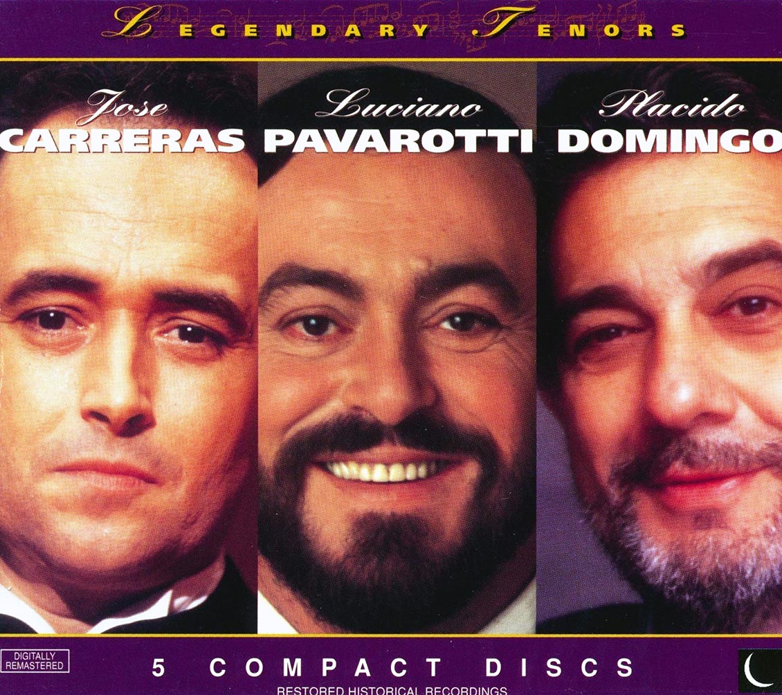 Jos Carreras, Luciano Pavarotti, Placido Domingo - Legendary Tenors (5xCD) Music CD