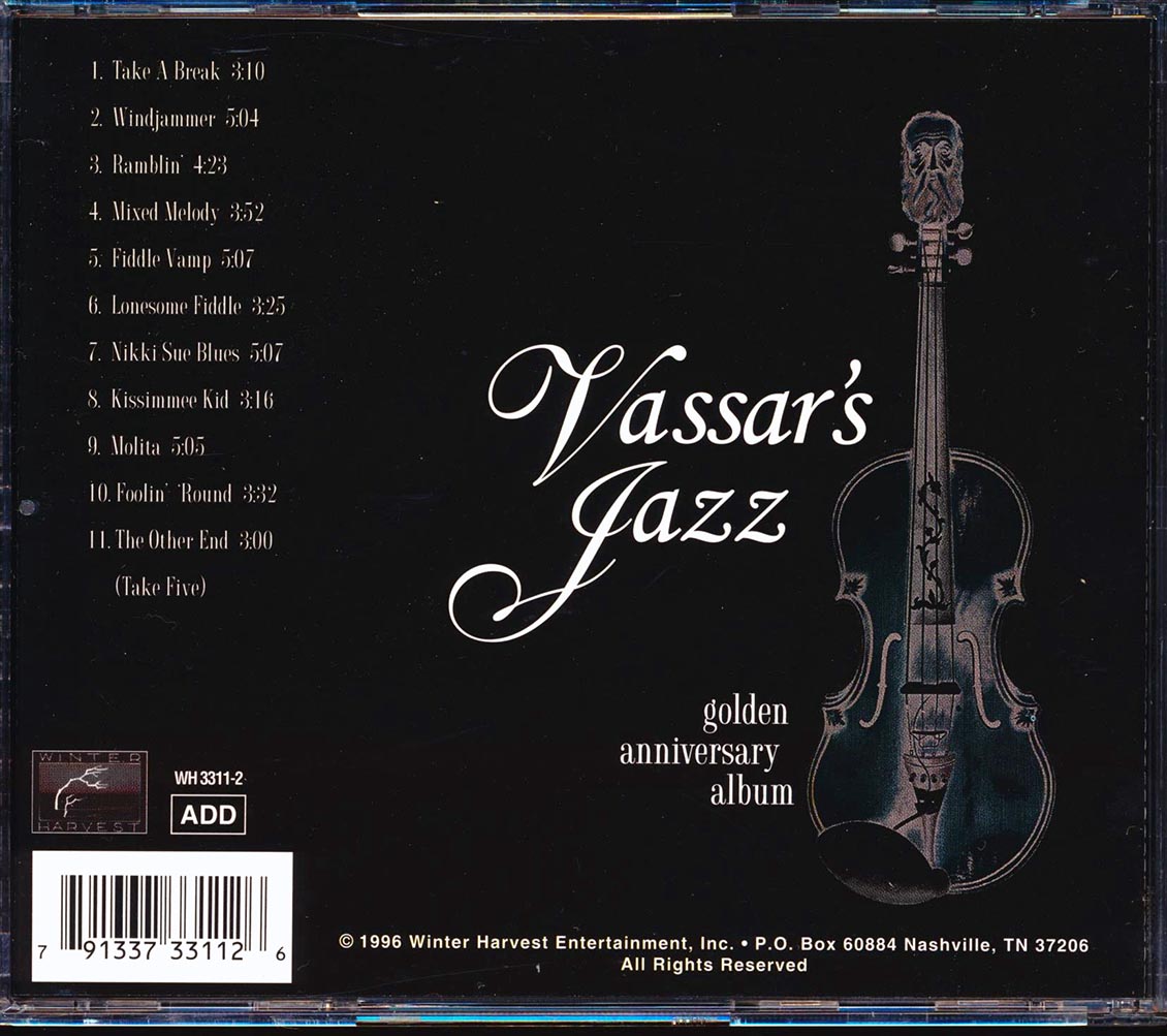 Vassar Clements - Vassar's Jazz: Golden Anniversary Album Music CD
