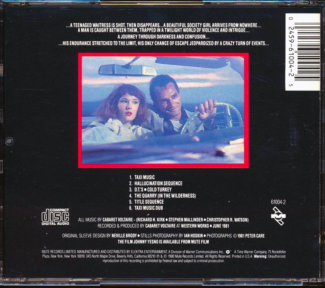 Cabaret Voltaire - Johnny Yesno: The Original Soundtrack From The Motion Picture (marked/ltd stock) Music CD
