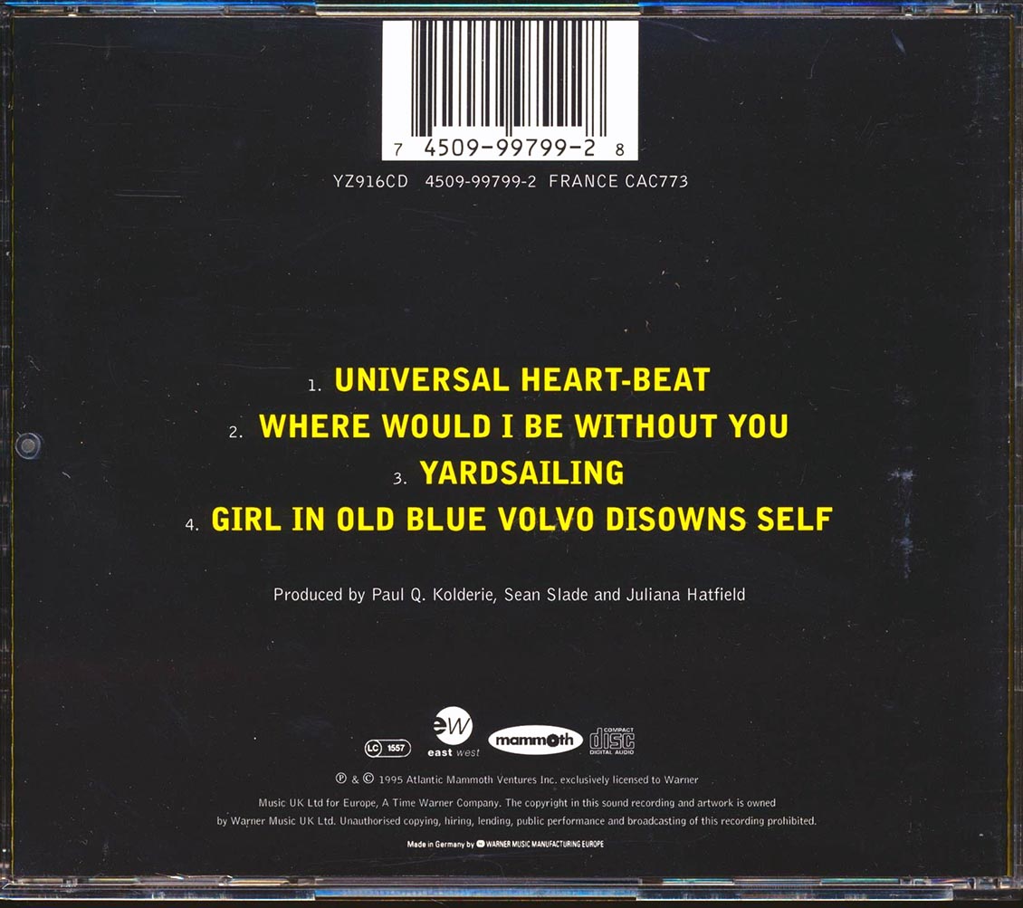 Juliana Hatfield - Universal Heart-Beat Music CD