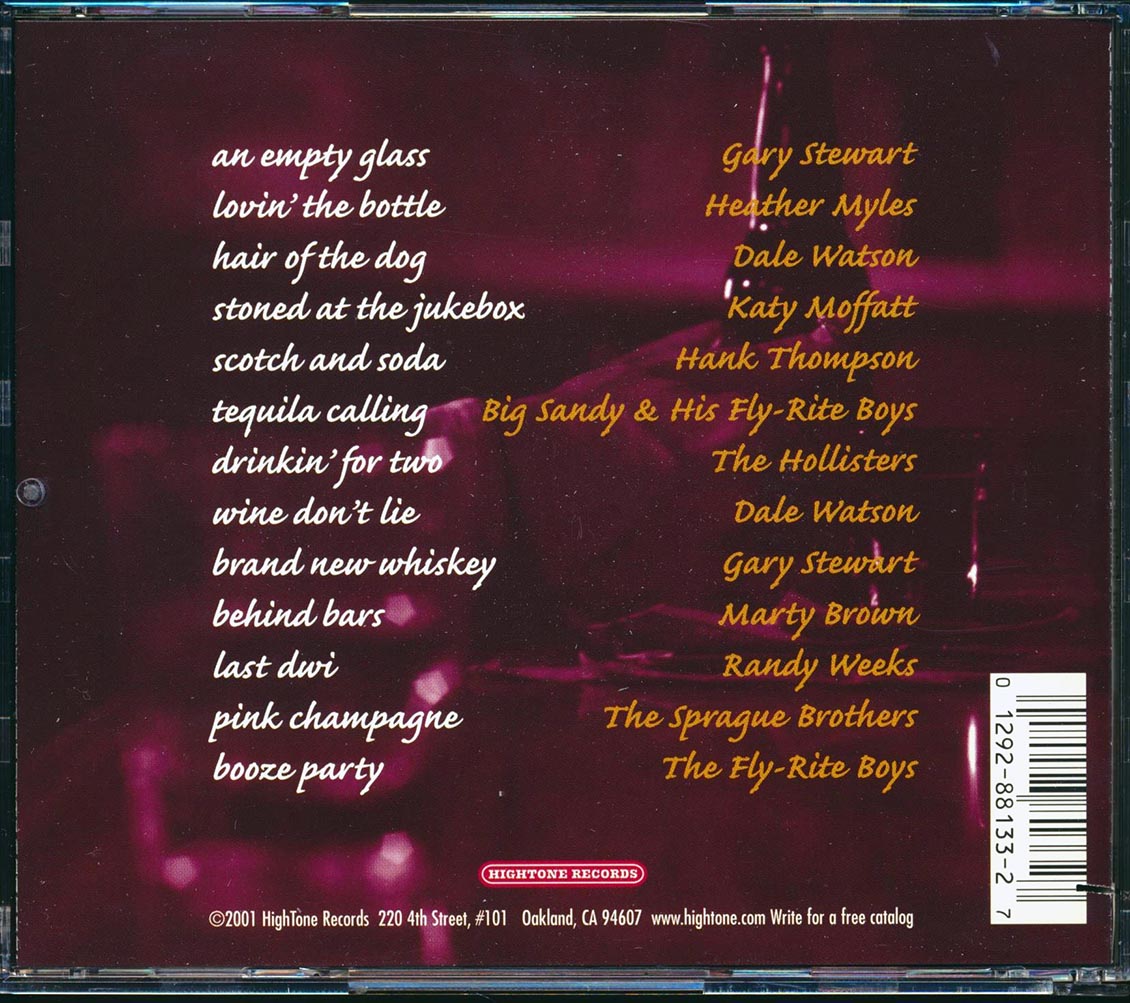 Hank Thompson, Gary Stewart, Marty Brown, The Fly-Rite Boys, Etc. - A Collection Of Drinkin' Song: An Empty Glass Music CD