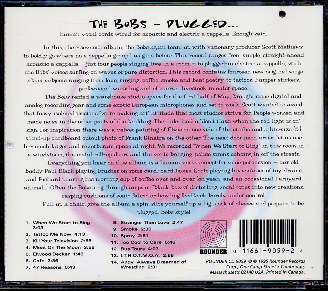 The Bobs Plugged marked/ltd stock Music CD