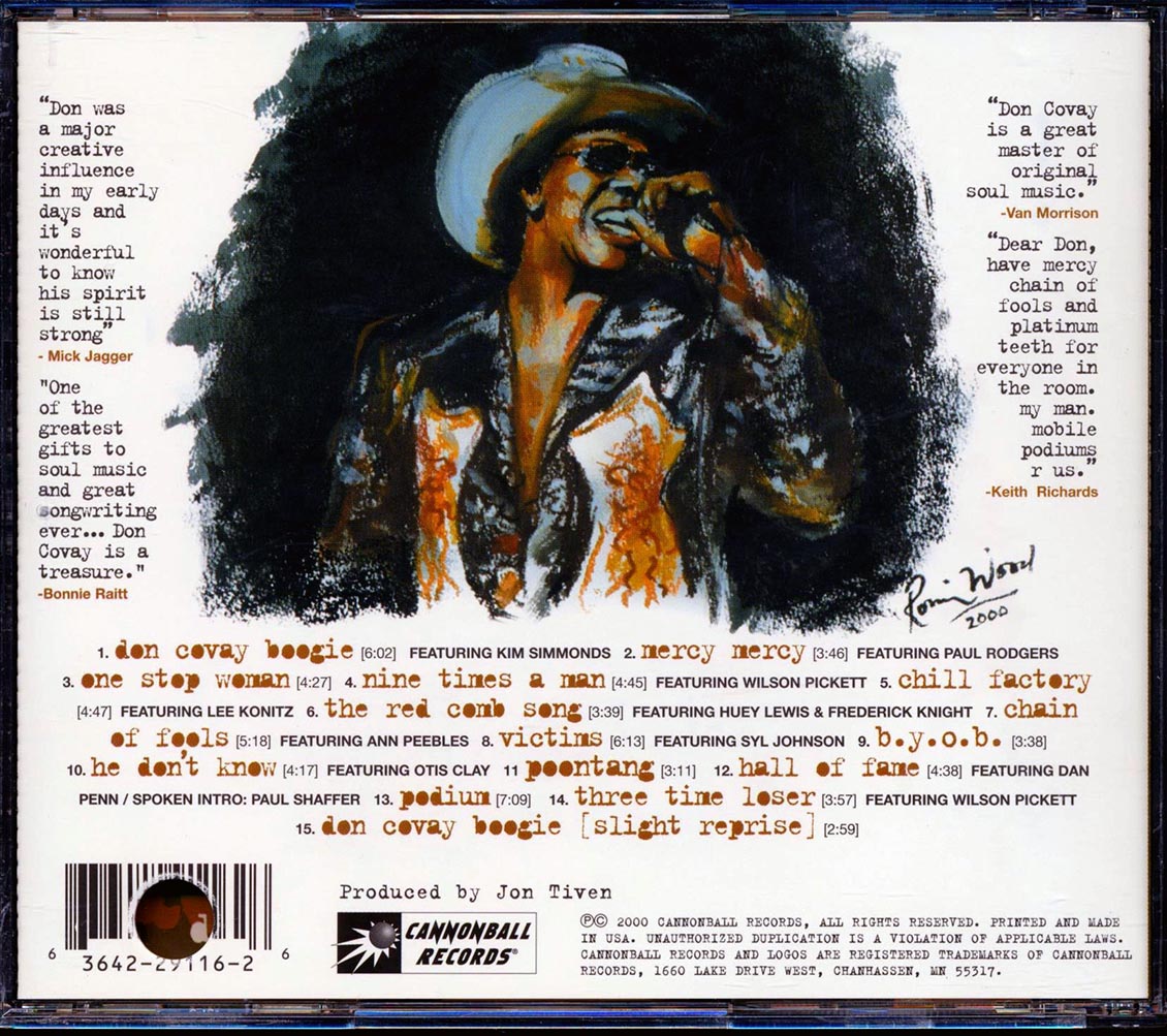 Don Covay & Friends - Adlib (marked/ltd stock) Music CD