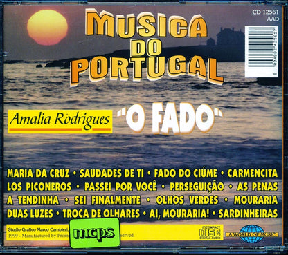Amalia Rodrigues - O Fado: Musica Do Portgugal Music CD