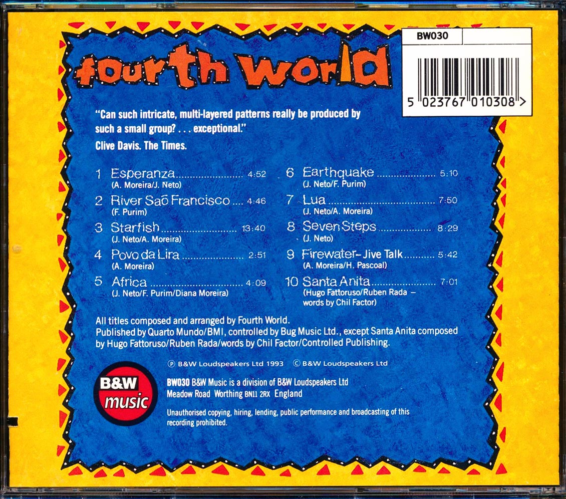 Fourth World - Fourth World (marked/ltd stock) Music CD