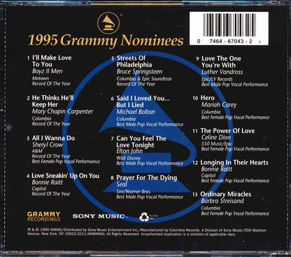 Boyz II Men, Elton John, Mariah Carey, Celine Dion, Bruce Springsteen, Etc. - 1995 Grammy Nominees Music CD