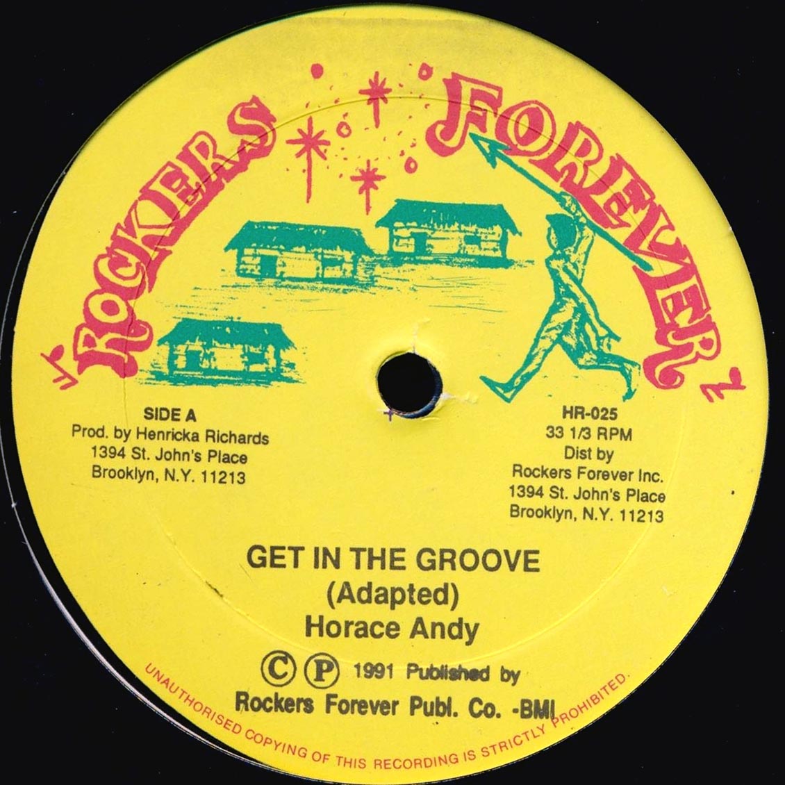 Horace Andy - Get In The Groove  /  Version (orig. press) 12" Vinyl Record