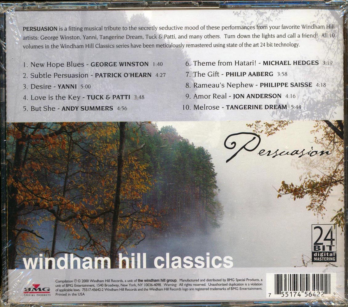 Yanni, Tangerine Dream, George Winston, Etc. - Persuasion (24-bit mastering) Music CD