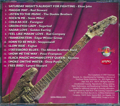Elton John Lynyrd Skynyrd Steppenwolf Rod Stewart Peter Frampton Etc Hard Rock Cafe Classic Rock marked/ltd stock Music CD
