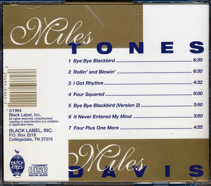 Miles Davis Miles Tones Music CD